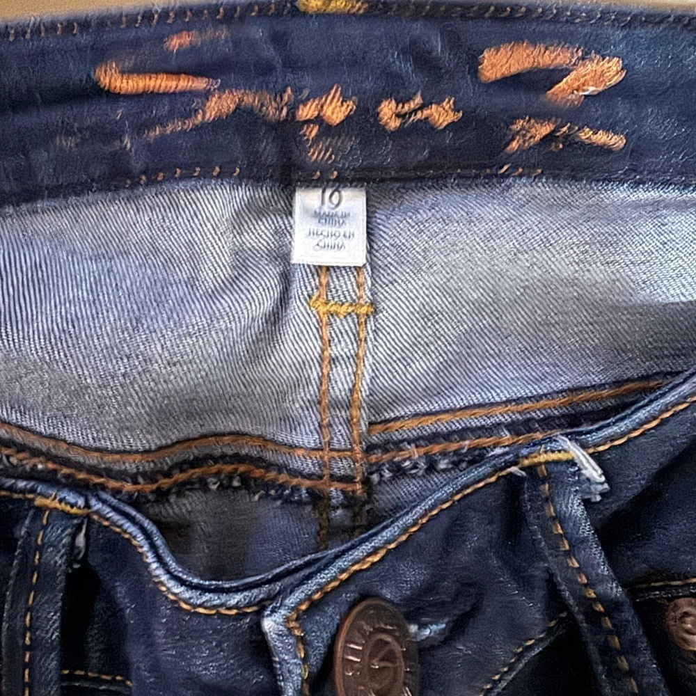 Seven7 High Rise Tower Straight Crop Raw Hem Denim B - Picture 4 of 6
